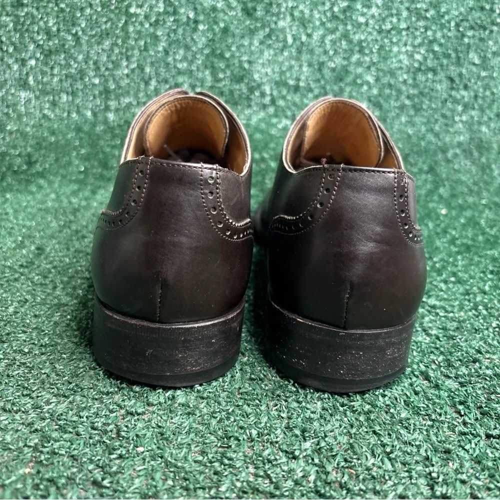 Cole Haan City Dress Shoe Soft Brown Leather Cap Toe Lace Up Oxford Size 9 Italy